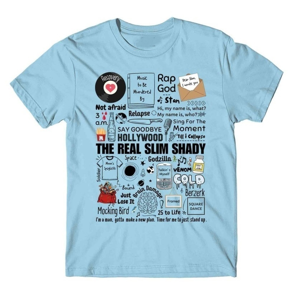 Eminem Tshirt Songstoryocean Retro Classic Unisex Tshirt